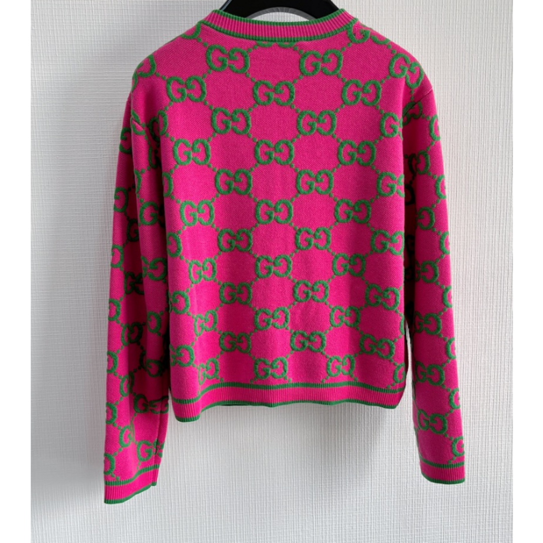 Gucci - ☆GUCCI☆美品☆(グッチ)ピンクGGカーディガンの通販 by kuk