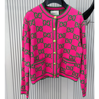 Gucci - グッチ カーディガン タイガー ラメ ゴールド レディース S