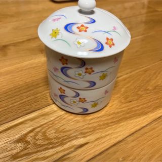 蓋付き容　錦竹梅容器(食器)