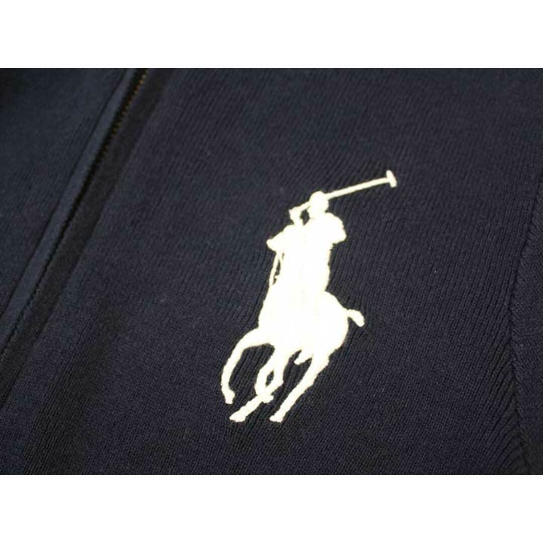 Ralph Lauren(ラルフローレン)の●ラルフローレン/Ralph Lauren●115cm ニットブルゾン/セーター 紺×白【中古】子供服 キッズ kids 男の子 秋 729022 キッズ/ベビー/マタニティのキッズ服女の子用(90cm~)(ジャケット/上着)の商品写真