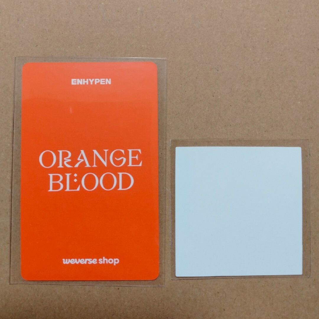 ENHYPEN(エンハイプン)のENHYPEN　ORANGE BLOOD　ウィバース グローバル特典　ソンフン エンタメ/ホビーのCD(K-POP/アジア)の商品写真