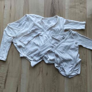 H&H - H&M 新生児 オーガニックコットン 長袖 肌着 下着 50 60