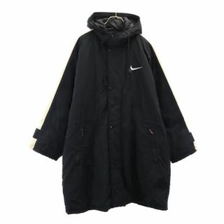 ナイキ(NIKE)のナイキ 90s 00s 白タグ オールド 中綿 ベンチコート M 黒 NIKE メンズ 古着 【231124】(その他)