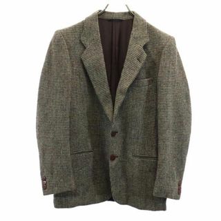 ハリスツイード(Harris Tweed)のハリスツイード 60s 70s バーウィック ヴィンテージ テーラードジャケット グリーン系 HARRIS TWEED Berwick メンズ 古着 【231124】(テーラードジャケット)