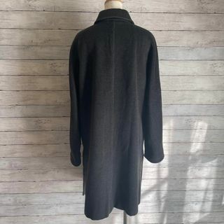 美品　MAX MARA　最高級白タグ　ポンチョ風ロングコート　グレー　40