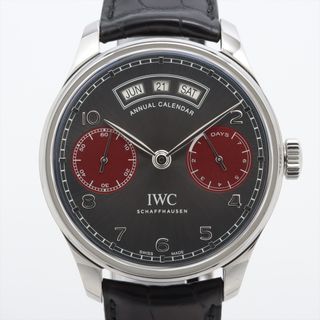 インターナショナルウォッチカンパニー(IWC)のIWC ポルトギーゼ アニュアルカレンダー SS×革   メンズ 腕時計(腕時計(アナログ))