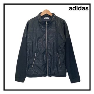 アディダス(adidas)のアディダス　ブルゾン　ジャージ　トラックジャケット　ブラック　カジュアル　S(ブルゾン)