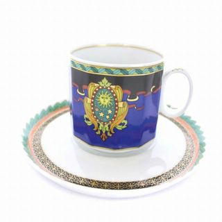 ヴェルサーチ(VERSACE)のヴェルサーチ ヴェルサーチェ 食器 カップ&ソーサー デミタス 1客セット 青(食器)