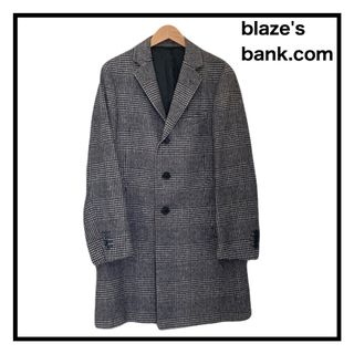 スーツカンパニー(THE SUIT COMPANY)のblazer's bank.com　チェスターコート　チェック　ウール100%(チェスターコート)