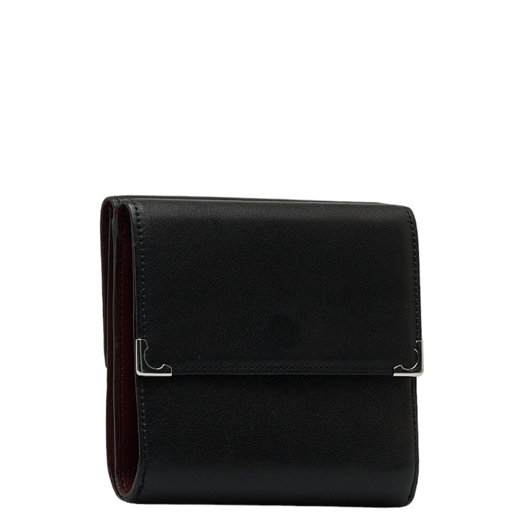 Cartier - 美品 カルティエ マストライン 二つ折り財布 レザー メンズ