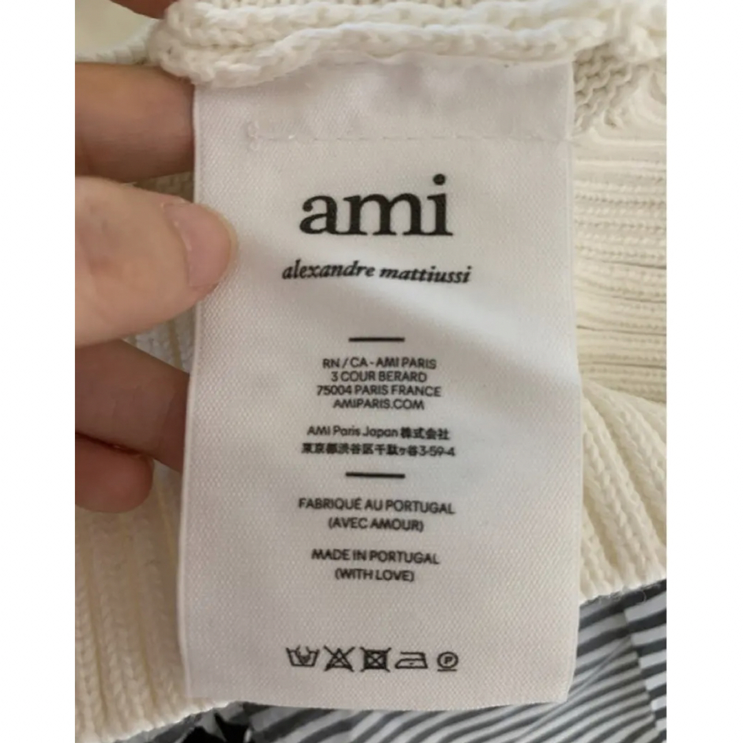 ami - 新品 AmiParis アミパリス ニットセーター 男女兼用 黑+白 2枚の ...