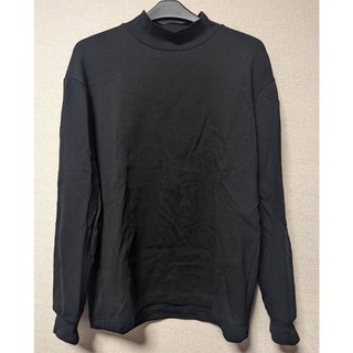 ユニクロ(UNIQLO)のユニクロU モックネックプルオーバー　黒(Tシャツ/カットソー(七分/長袖))