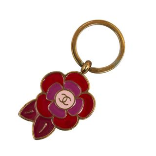 CHANEL - シャネル ロゴ カメリア ココマーク キーリング キーホルダー