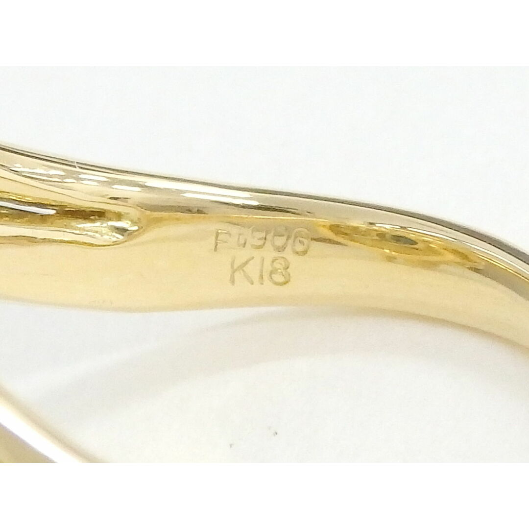 本物 サファイア 2.58ct ダイヤモンド 0.11ct K18 YG Pt900 コンビ リング 指輪 12号 イエローゴールド プラチナ ブルー アクセサリー ジュエリー 中古 レディースのアクセサリー(リング(指輪))の商品写真