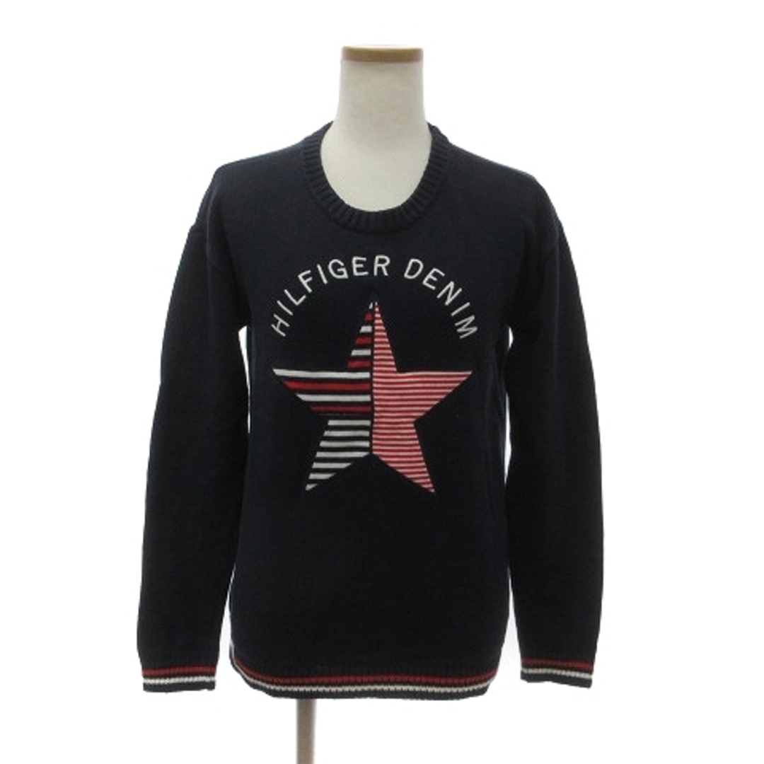 TOMMY HILFIGER(トミーヒルフィガー)のトミーヒルフィガー ニット セーター 長袖 コットン ネイビー S ■SM1 レディースのレディース その他(その他)の商品写真