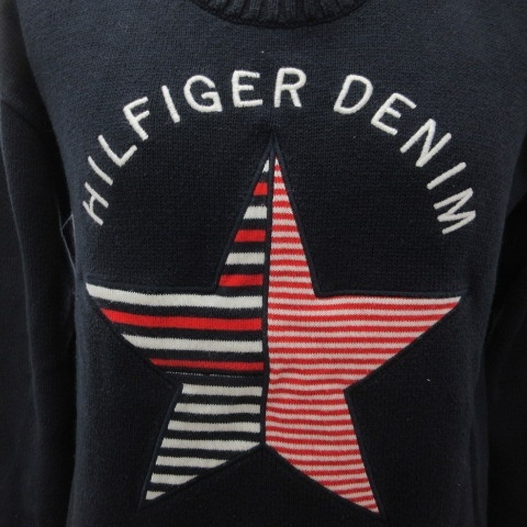 TOMMY HILFIGER(トミーヒルフィガー)のトミーヒルフィガー ニット セーター 長袖 コットン ネイビー S ■SM1 レディースのレディース その他(その他)の商品写真