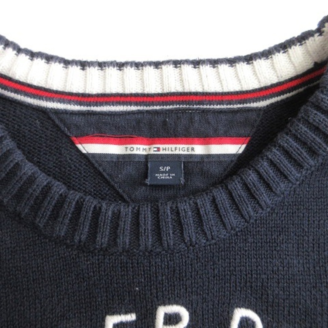 TOMMY HILFIGER(トミーヒルフィガー)のトミーヒルフィガー ニット セーター 長袖 コットン ネイビー S ■SM1 レディースのレディース その他(その他)の商品写真