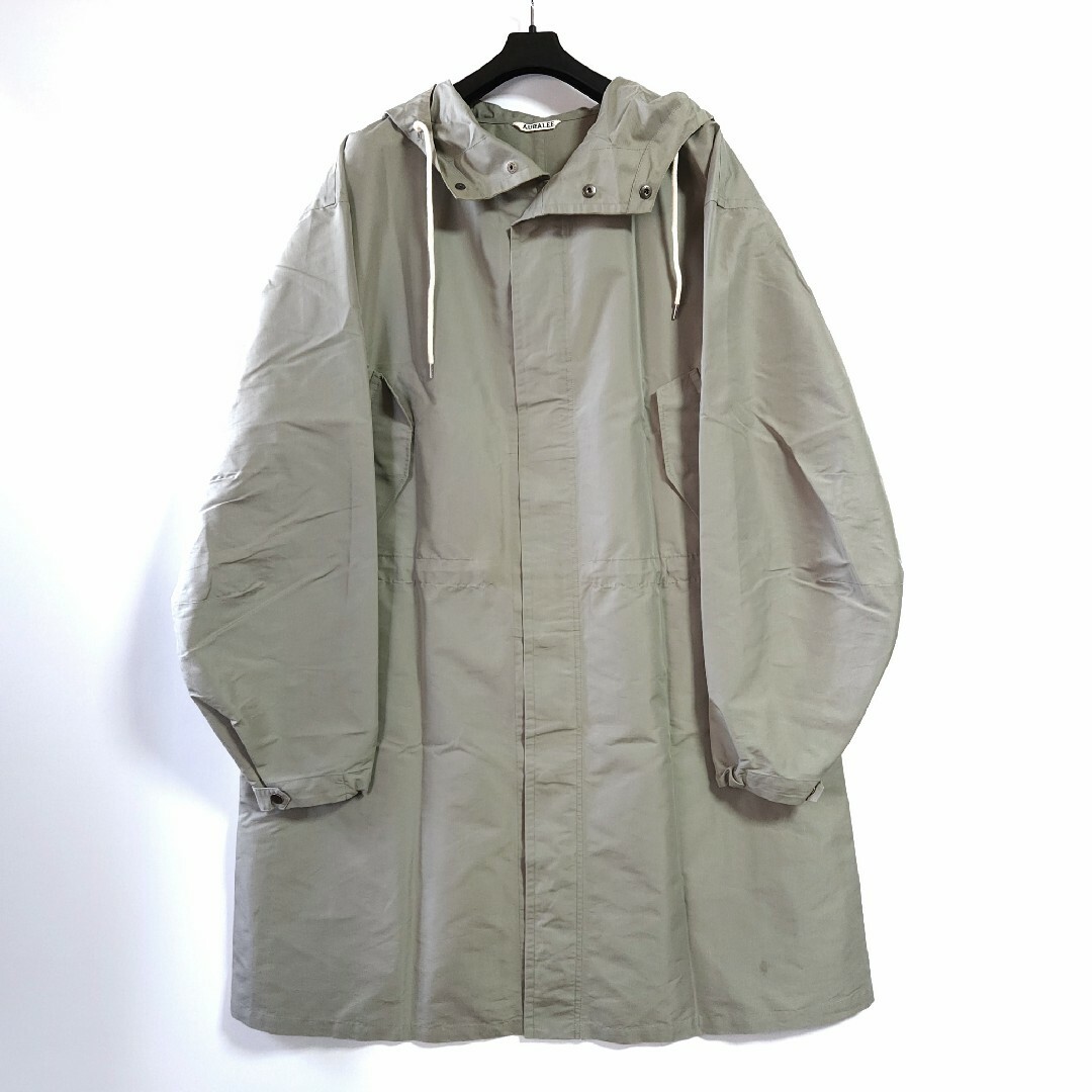 16ss Auralee FINX POLYESTER HOODED COAT
