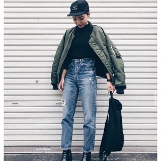 マウジー(moussy)のmoussy GBL MV JW TAPERED レディース パンツ(デニム/ジーンズ)