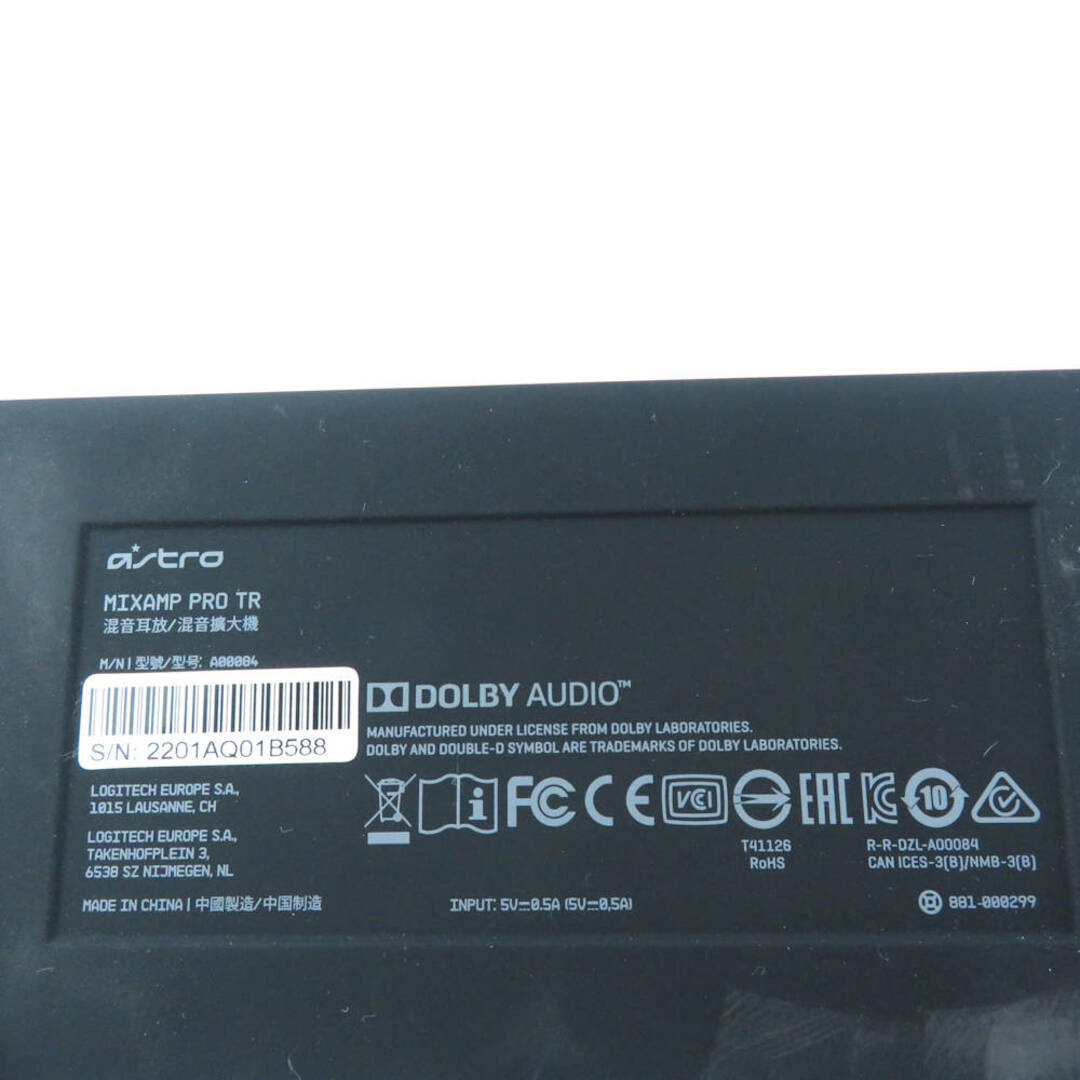 美品 ASTRO アストロ MIXAMP PRO TR ミックスアンプ 1点 ゲーム eスポーツ PC周辺機器 兼用 HY733Cオーディオ機器