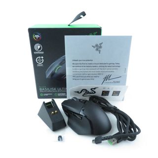 レイザー(LAZER)の美品 RAZER レイザー BASILISK ULTIMATE RZ01-03170100 ワイヤレス ゲーミングマウス 1点 FPS eスポーツ PC周辺機器 兼用 HY721C (PC周辺機器)