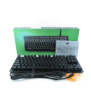 レイザー(LAZER)の美品 RAZER レイザー BLACKWIDOW LITE RZ03-02640100 ゲーミングキーボード 1点 FPS eスポーツ PC周辺機器 オレンジ軸 兼用 HY725C (PC周辺機器)