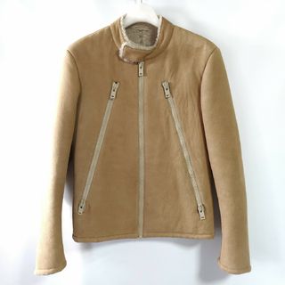 Maison Martin Margiela 1 メゾン マルタン マルジェラ 1 19SS オーバーサイズポリウレタンライダースジャケット グレーベージュ XS