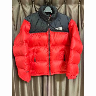 ザノースフェイス(THE NORTH FACE)の★希少★ ノースフェイス ヌプシ 700FIL クリーニング済 US M レッド(ダウンジャケット)