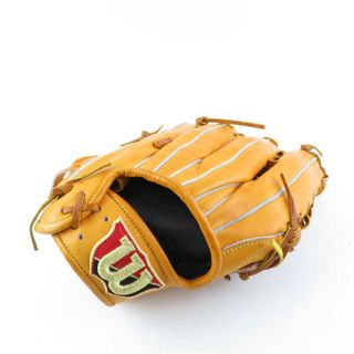 ウィルソン(wilson)の美品 Wilson ウィルソン Basic Lab RBQ8SG グローブ 1点 野球 軟式外野手用 右投げ KKX メンズ HY790C (グローブ)