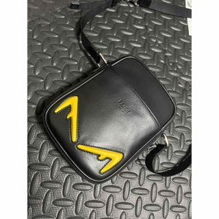 FENDI フェンディ レザーポシェットショルダーバッグ 7AS034 イエロー