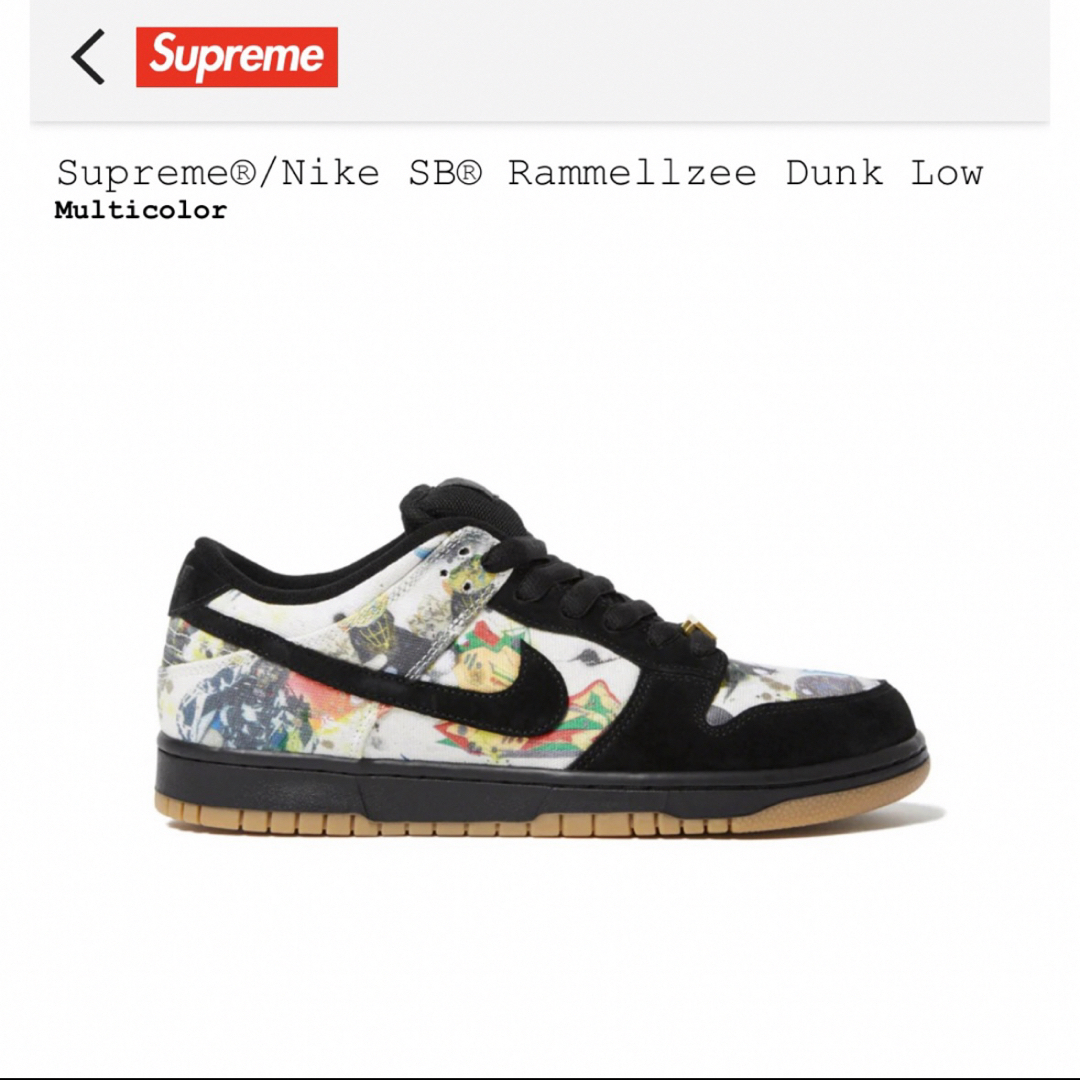 【★超希少★新品未使用★】Supreme × Nike SB Dunk Low