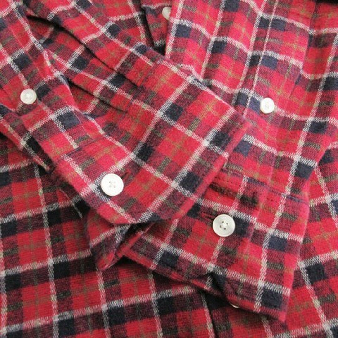 MACKINTOSH PHILOSOPHY(マッキントッシュフィロソフィー)のマッキントッシュフィロソフィー シャツ 長袖 チェック 赤 38 M位 ■SM1 メンズのトップス(シャツ)の商品写真