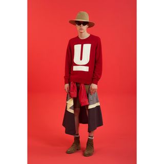 アンダーカバー(UNDERCOVER)の15ss カシミヤ混 Uロゴニット(ニット/セーター)