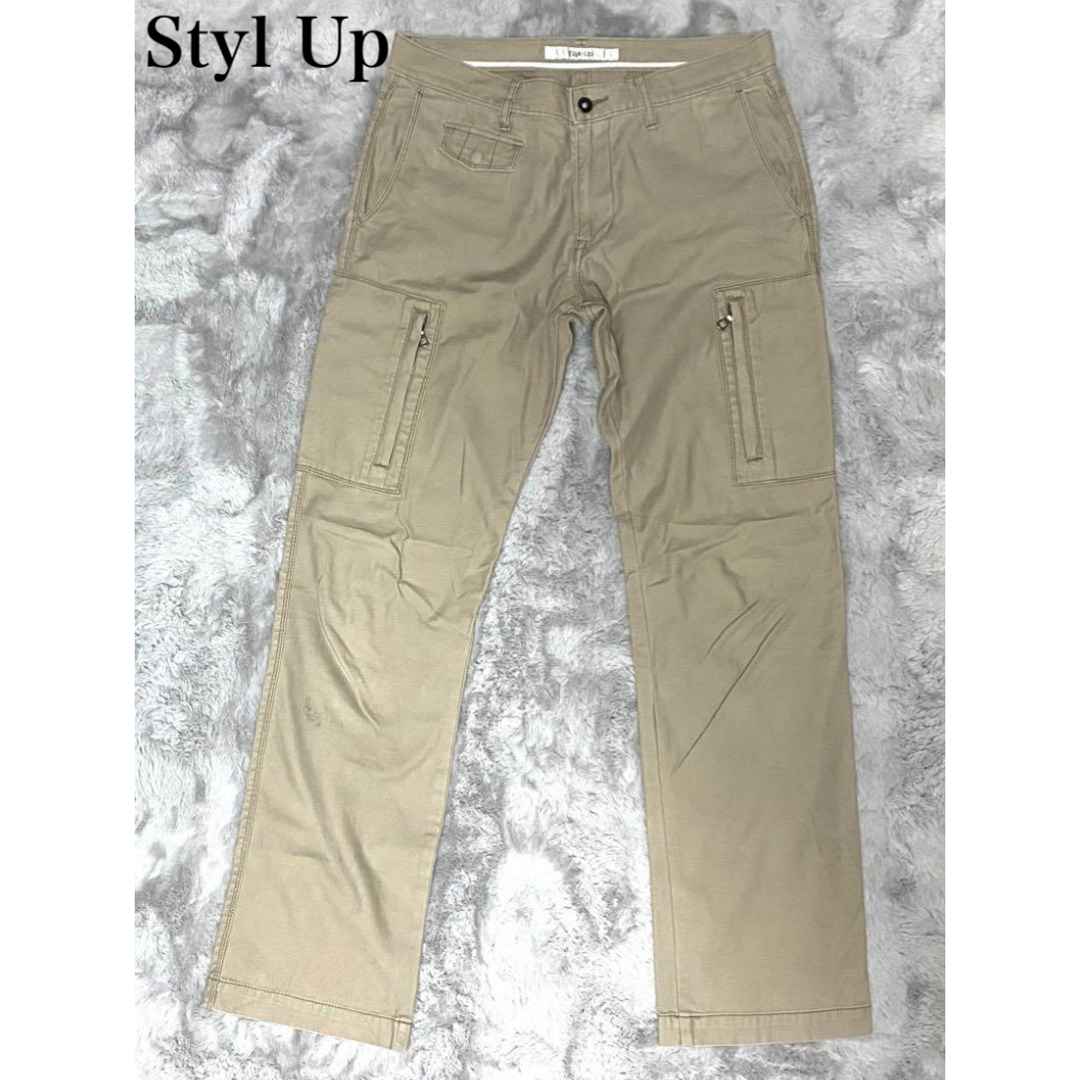 stile up チノパン　ベージュ　メンズ　Ｌ メンズのパンツ(チノパン)の商品写真