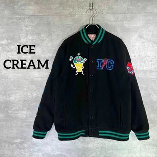 ICE CREAM - 『ICE CREAM』アイスクリーム (XL) スタジャン / LEFLAH初期