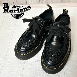 ドクターマーチン(Dr.Martens)の良品★ドクターマーチン　SIDNEY　2ホール　厚底　シューズ　ブラック　UK4(ローファー/革靴)