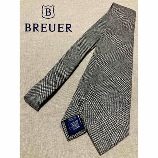 ブリューワー(BREUER)の【美品】BREUER／ブリューワー／ships別注品／ウールタイ／グレンチェック(ネクタイ)