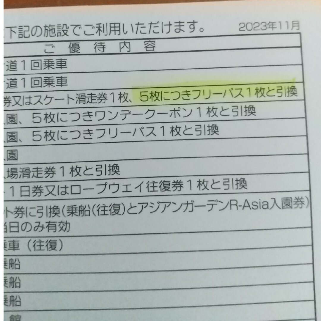 2名分 富士急ハイランド フリーパス 株主優待券 匿名配送 乗り放題