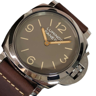 パネライ(PANERAI)の　パネライ PANERAI ルミノール　1950　3デイズ　アッチャイオ　世界1000本限定 PAM00663 ブラウン ステンレススチール SS メンズ 腕時計(その他)