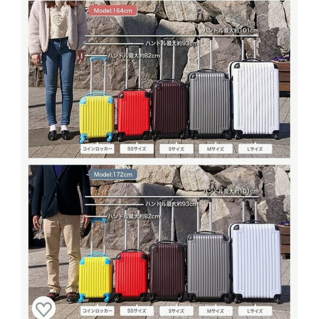 新品　キャリーケース　Sサイズ　34L スーツケース　軽量　ネイビー　機内可 メンズのバッグ(トラベルバッグ/スーツケース)の商品写真