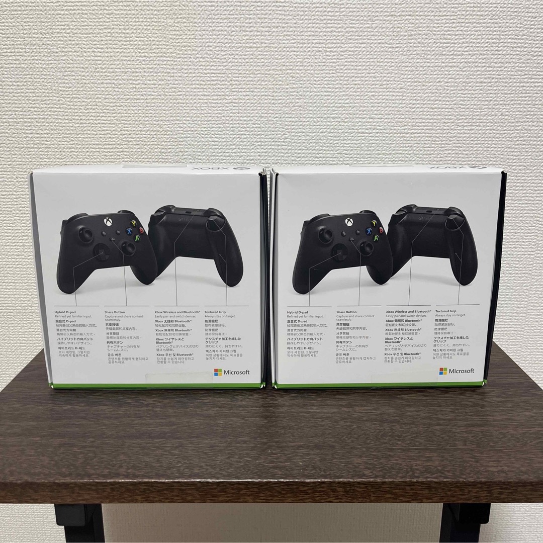【純正品】Xbox ワイヤレス コントローラー (カーボン ブラック) 2セット