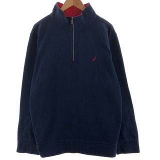 ノーティカ(NAUTICA)の古着 ノーティカ NAUTICA ハーフジップスウェットシャツ トレーナー メンズXXL /taa003739(スウェット)