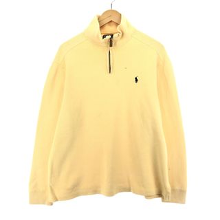 ラルフローレン(Ralph Lauren)の古着 ラルフローレン Ralph Lauren POLO by Ralph Lauren コットンニットハーフジップセーター メンズL /eaa395673(ニット/セーター)