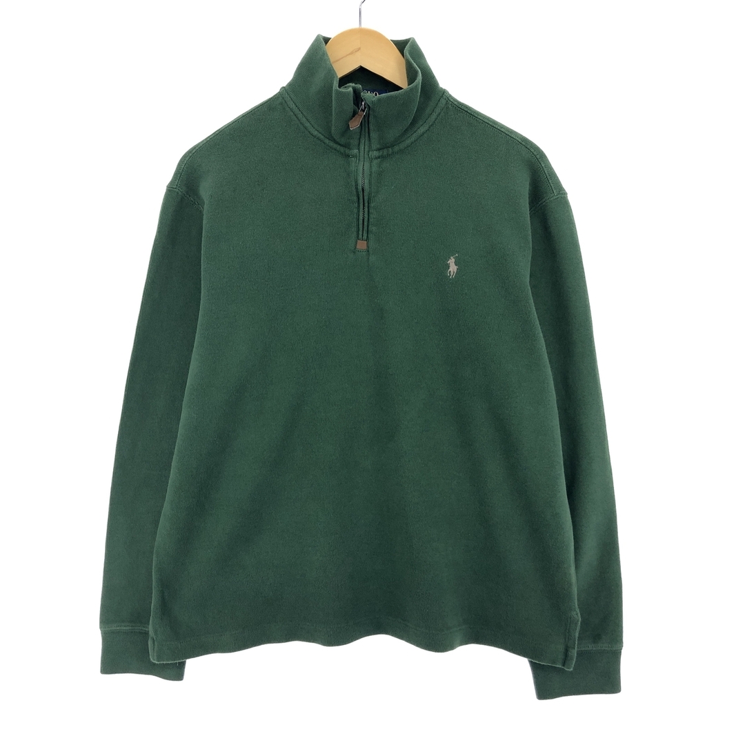 Ralph Lauren(ラルフローレン)の古着 ラルフローレン Ralph Lauren POLO RALPH LAUREN コットンニットハーフジップセーター メンズL /eaa395676 メンズのトップス(ニット/セーター)の商品写真