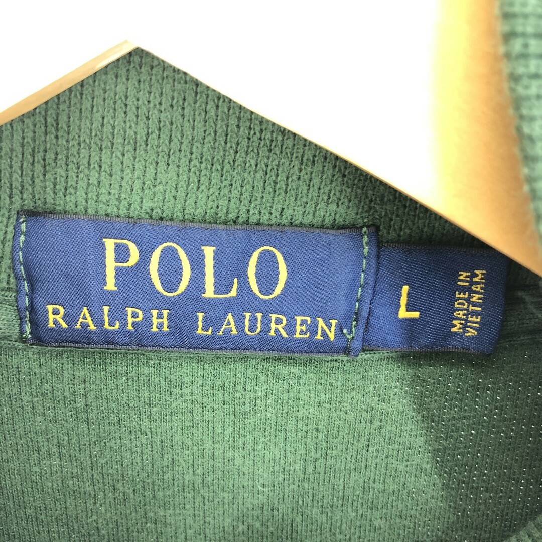 Ralph Lauren(ラルフローレン)の古着 ラルフローレン Ralph Lauren POLO RALPH LAUREN コットンニットハーフジップセーター メンズL /eaa395676 メンズのトップス(ニット/セーター)の商品写真