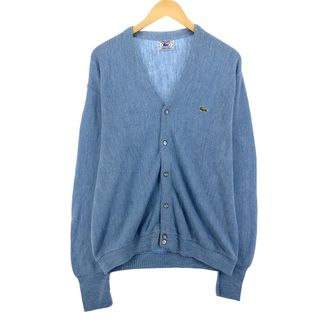 ラコステ(LACOSTE)の古着 70~80年代 ラコステ LACOSTE IZOD アクリルニットカーディガン メンズL ヴィンテージ /eaa395051(カーディガン)