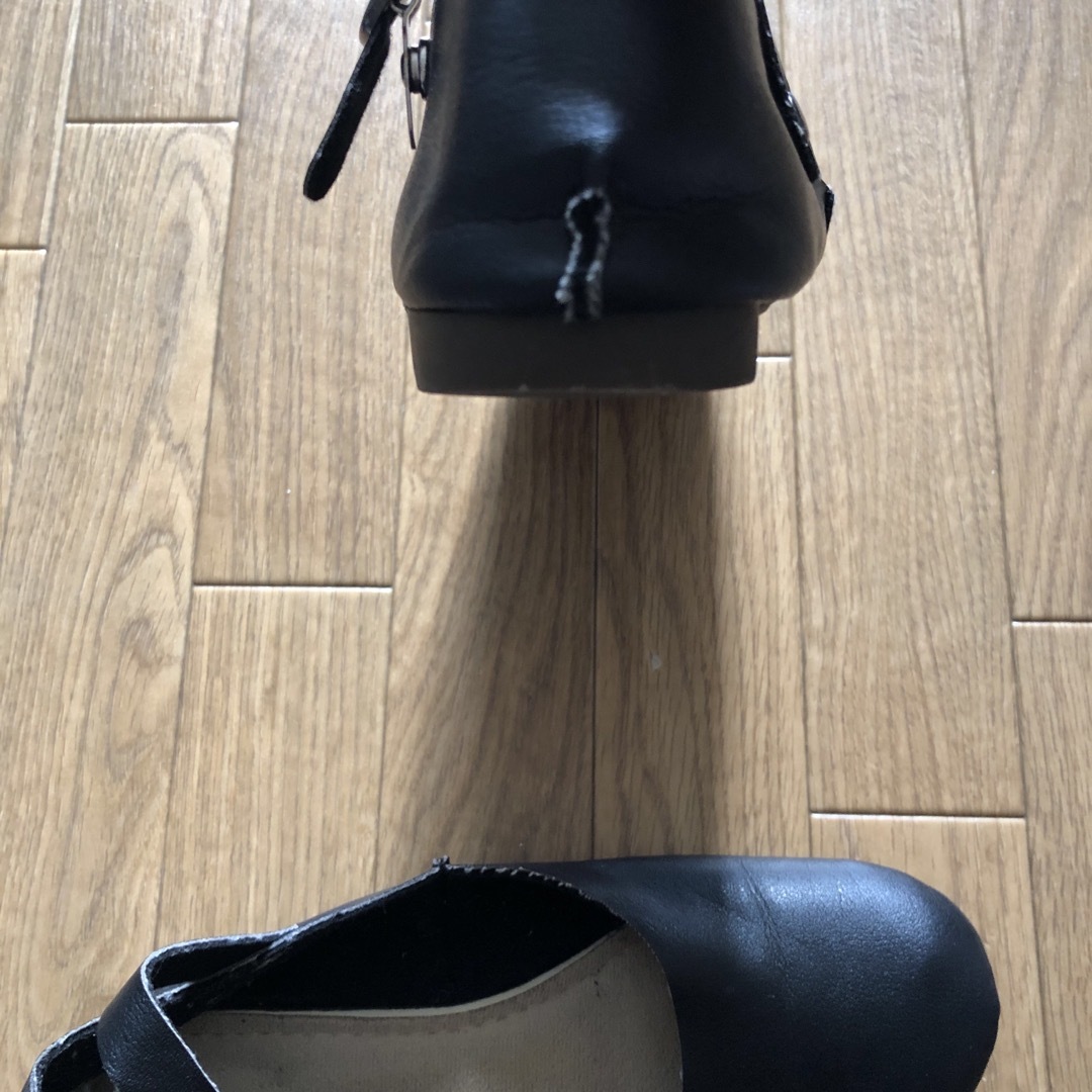 しまむら(シマムラ)のローヒール 黒 日本製M CLOSSHI レディースの靴/シューズ(ハイヒール/パンプス)の商品写真