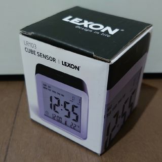 レクソン(LEXON)のLEXON レクソン CUBE SENSOR クロック 置時計 LR103  b(置時計)