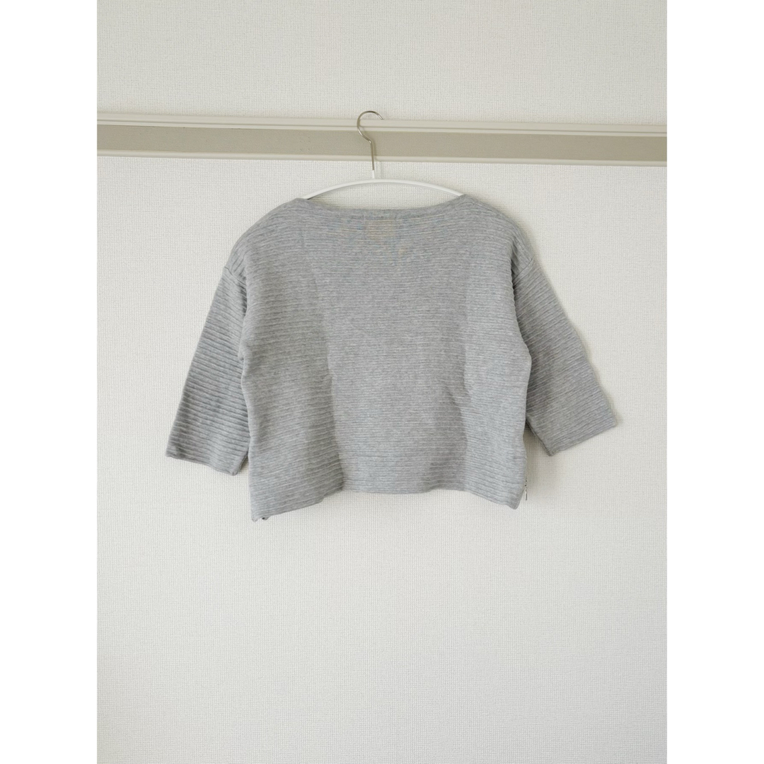 ADORE - 【美品】BODYDRESSING クロップド丈サイドファスナーニット