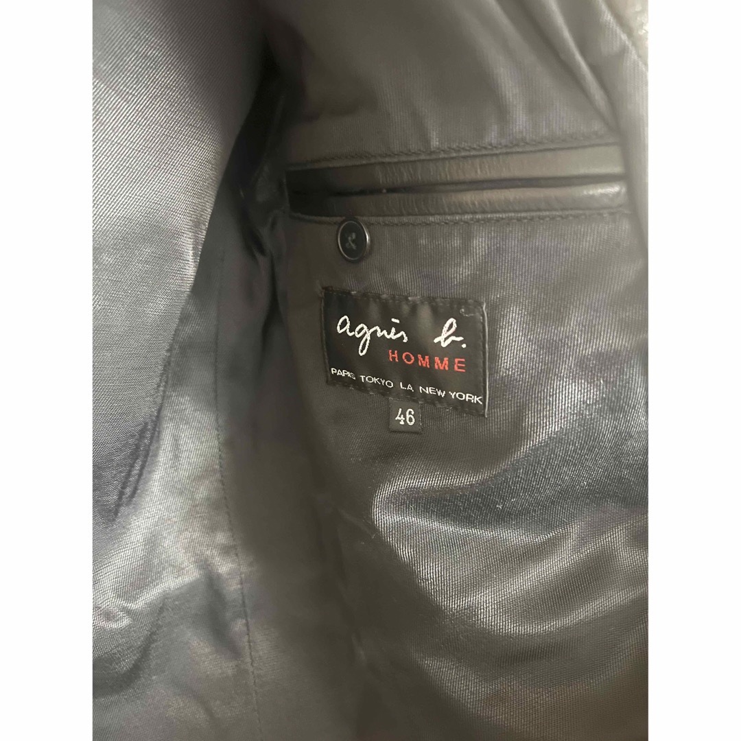 agnes b.(アニエスベー)のアニエスベー　ヴィンテージレザージャケット メンズのジャケット/アウター(レザージャケット)の商品写真